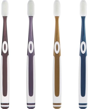 1 Set of 4 Pcs Extra Soft Toothbrushes, Manual Toothbrushes for Adult, Manual Silicone Tooth for Women Men (Assorted Color)