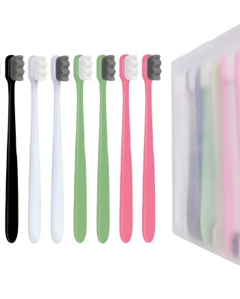 Extra Soft Toothbrush for Sensitive Gums, Micro Fur Manual Toothbrush with 20000 Soft Floss Bristle for Pregnant Women, Elderly and Gum Recessions, Protect Fragile Gums (8 Pack)