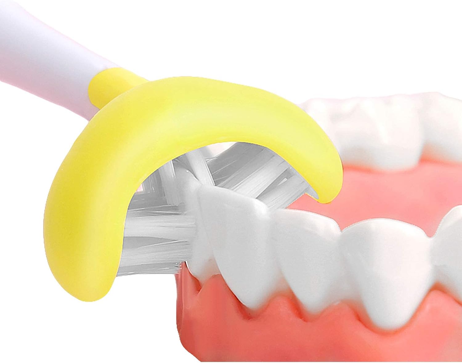 2 Pieces 3 Sided Toddler Toothbrush, Three Bristles for Kids Toothbrush, Autism Soft Bristles,Soft and Gentle for Complete Tooth and Gum Care (C2(Blue+Yellow) Kids)